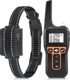 Anti Blafband EN Trainingshalsband In 1 - UNIEK SYSTEEM - 1000m Bereik - 100 Levels - Trainingsband - Antiblafband - Teletac - Geluid En Vibratie/trilling - Grote En Kleine Honden - Volledig Waterdicht - Anti Blafband -Huisdierbenodigdheden 1049x1200