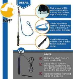 CF Pack - Hond Buitenspeelgoed Actief Behendigheid Touw Dog Flirt Pole Flirtpole Toy Tug Tease Wand Non-Bungee Cord Dog Toy For Fun Obedience Training Extandable Toy Honden Speelgoed Hondenspeelgoed Behendigheidspeelgoed -Huisdierbenodigdheden 1107x1200 1