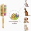 Betty's Dog Brush - Hondenborstel - Voor Elke Vacht Geschikt - Voor Glanzende Vacht - Ontklit En Verzorgt De Vacht -Huisdierbenodigdheden 1173x1200 3