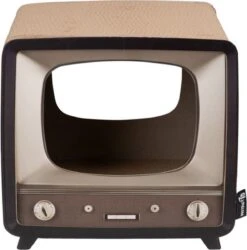 District 70 TELLY - Retro TV Krabmeubel - Instagrammable Kartonnen TV Voor Katten - 39 X 27 X 37 Cm -Huisdierbenodigdheden 1186x1200 2