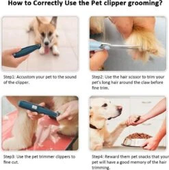 Buxibo Professionele Dieren Tondeuse Set - Tondeuse + Schaar - Voor Huisdieren Honden & Katten - Draadloos - Oplaadbare Pet Trimmer - Precieze Clipper - Low Noise -Huisdierbenodigdheden 1188x1200