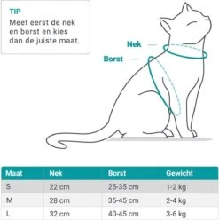 Merkloos Kattentuigje Met Looplijn | Zwart Kattenharnas | Easy Step In | Kattenriem | Kattenlijn | Kattentuig | Maat S -Huisdierbenodigdheden 1195x1200 2