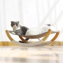 LuxeBass 2-In-1 Katten Hangmat | Hangmat Kat Met Optioneel Wiegfunctie | Wiegen Of Stabiel -Huisdierbenodigdheden 1196x1200 1