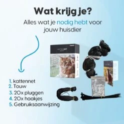 Kattennet Voor Balkon 4 X 10 M - Kattennet - Katten Gaas - Zwart -Huisdierbenodigdheden 1197x1200 4