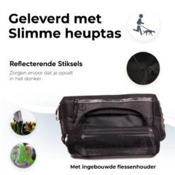 Canicross Looplijn Hond Met Heupriem Voor Hardlopen - Elastische Handsfree Hondenriem - Honden Trainingslijn - 150/200cm - Grijs -Huisdierbenodigdheden 1199x1200