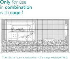 Navaris Houten Hamsterhuis - Speelhut Voor Hamsters, Kleine Knaagdieren, Gerbils, Muizen - Schuilplaats Op Twee Etages Voor Hamster, Cavia, Muis -Huisdierbenodigdheden 1200x1015 2