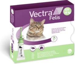 VECTRA Felis - Vlooiendruppels - Voor Katten 0.6 T/m 10 Kg - 3 Pipetten 8 VECTRA Felis - Vlooiendruppels - Voor Katten 0.6 T/m 10 Kg - 3 Pipetten -Huisdierbenodigdheden 1200x1023 1
