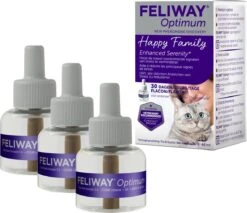 Feliway Optimum - Navulling 3-Pack - 3x Flacon 48 Ml - Anti-stress Kat -Huisdierbenodigdheden 1200x1033
