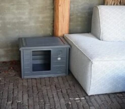 RHRQuality Kattenhuis Voor Binnen En Buiten Kattenhok Villa De Luxe Grijs -Huisdierbenodigdheden 1200x1046 1