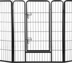 Merkloos Topmast Premium Puppyren - 120 Cm Hoog - 640 Cm Omtrek - Hondenren - Hondenhok - Zwart -Huisdierbenodigdheden 1200x1058 1