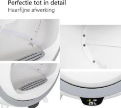 Merkloos Premium Kattenbak - Automatische - Zelfreinigende - Elektrische Kattenbak - Design Kattenbak -Huisdierbenodigdheden 1200x1066 1