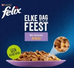 Purina Felix Elke Dag Feest - Kattenvoer Nat - Mix Selectie In Gelei - 120-pack -Huisdierbenodigdheden 1200x1113 2