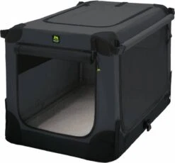 Maelson Soft Kennel - Robuuste Hondenbench Van Zacht Materiaal - Opvouwbare Kennel Met Stevig Stalen Binnenframe - Zwart/antraciet - XXS / XS / S / M / L / XL / XXL - 72 S -Huisdierbenodigdheden 1200x1117