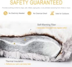 Merkloos Zelfverwarmende Dierendeken Zonder Stroom Thermo Deken Hond Kat Inclusief Adreslabel 70 X 47 Cm -Huisdierbenodigdheden 1200x1118