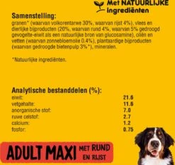 Pedigree Maxi Adult Honden Droogvoer - Rund - 15 Kg -Huisdierbenodigdheden 1200x1134 1