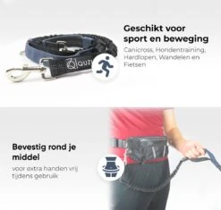 Canicross Looplijn Hond Met Heupriem Voor Hardlopen - Elastische Handsfree Hondenriem - Honden Trainingslijn - 150/200cm - Grijs -Huisdierbenodigdheden 1200x1142 4