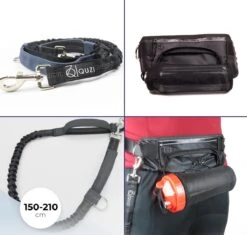 Canicross Looplijn Hond Met Heupriem Voor Hardlopen - Elastische Handsfree Hondenriem - Honden Trainingslijn - 150/200cm - Grijs -Huisdierbenodigdheden 1200x1142 5