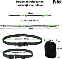 Filo Elastische Hondenriem Middel - Hardlopen En Wandelen - Hardloopriem Hond Handsfree Met Heuptasje - Looplijn Met Heupriem - Canicross Gordel Honden - Riemen - Heupgordel - Leiband -Huisdierbenodigdheden 1200x1142 6