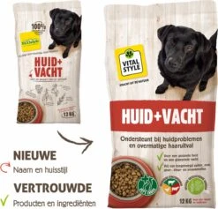 VITALstyle HUID+VACHT - Hondenbrokken - 12 Kg -Huisdierbenodigdheden 1200x1153