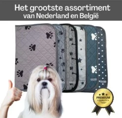 XXL Puppy Training Pad - Plasmat - Zwart - 104 X 104 Cm - Hondentoilet - Herbruikbaar - Wasbaar -Huisdierbenodigdheden 1200x1163