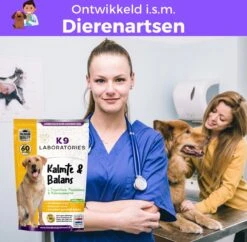 K9 Laboratories Kalmte & Balans - Hond - 60 Stuks - Bij Stress, Angst En Agressie - Ashwagandha - L-tryptofaan - Passiebloem - Valeriaanwortel - Lavendel -Huisdierbenodigdheden 1200x1176 2