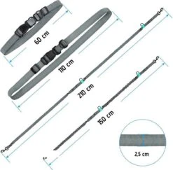 Oak's First Elastische En Diervriendelijke Looplijn Met Heupriem - Hondenriem - 150cm/210cm - Grijs 10 Oak's First Elastische En Diervriendelijke Looplijn Met Heupriem - Hondenriem - 150cm/210cm - Grijs -Huisdierbenodigdheden 1200x1180