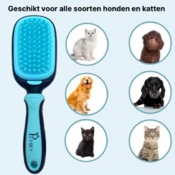 Petsify - Dierenborstel - Professionele 5 In 1 Hondenborstel - Voor Hond En Kat - Tweezijdig - Hondenkam - Kattenborstel - Kattenkam -Huisdierbenodigdheden 1200x1200 12