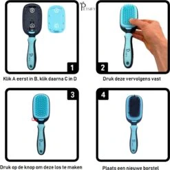 Petsify - Dierenborstel - Professionele 5 In 1 Hondenborstel - Voor Hond En Kat - Tweezijdig - Hondenkam - Kattenborstel - Kattenkam -Huisdierbenodigdheden 1200x1200 13