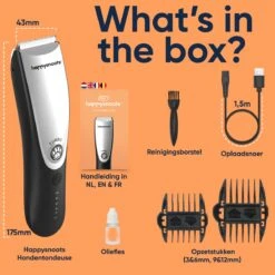 Happysnoots Hondentondeuse Draadloos Voor Dikke Vacht - Tondeuse Hond & Kat - Hondentrimmer - Professioneel Dieren Tondeuse -Huisdierbenodigdheden 1200x1200 133
