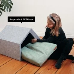 Rexproduct Hondenkussen - Hondenmand - Hondenbed Met Rits En Wasbaar - Manden & Kussens 90 X 110 CM - 0 Tot 80 Kg - SoftPet Groen -Huisdierbenodigdheden 1200x1200 144