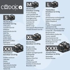 Cadoca Hondentransportbox Opvouwbaar - Maat M -Huisdierbenodigdheden 1200x1200 161