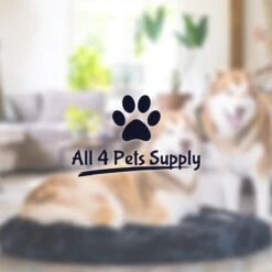 All 4 Pets Supply® Hondenmand Donut - Maat XL - Geschikt Voor Honden Tot 100 Cm - Hondenkussen - Zwart -Huisdierbenodigdheden 1200x1200 172