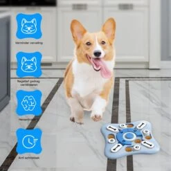 Honden Speelgoed Intelligentie – Hondenpuzzel - Interactieve Training – Voorkomt Verveling – 16 Vakjes – 11 Verplaatsbare Schuifjes - Denkspelletjes Voor Honden - Anti Schrokbak Hond – LumifyMe -Huisdierbenodigdheden 1200x1200 193