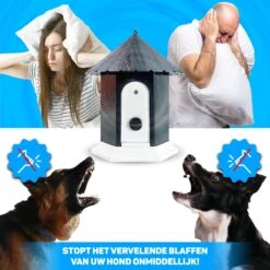 Vulpes Pets® Anti Blaf Apparaat Pro - Anti Blafband Voor Alle Honden - Luxe Hondentrainer - Diervriendelijk & Zonder Schok - Inclusief 9V Batterij - Waterbestendig - Ophangbaar - Instelbare Ultrasone Niveauregeling - 4 Standen -Huisdierbenodigdheden 1200x1200 229
