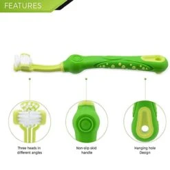 Merkloos Tandenborstel - Voor Huisdieren - Honden - 3 Zijdig - Multi-Hoek - Schoonmaken - Tanden - Slechte Adem - Tandsteen - Tandenborstel - Gezondheid - Blauw -Huisdierbenodigdheden 1200x1200 239