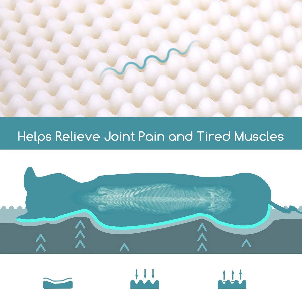 Nobleza Orthopedische Hondenkussen Wasbaar - Hondenbed - Maat L: 90 X 70 X 8 Cm - Grijs 6 Nobleza Orthopedische Hondenkussen Wasbaar - Hondenbed - Maat L: 90 X 70 X 8 Cm - Grijs - Afbeelding 4
