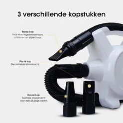 Hondenfohn - Waterblazer Met Draaiknop - 2400W Vermogen Met Warme En Koude Stand - Wit -Huisdierbenodigdheden 1200x1200 260
