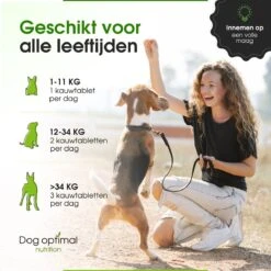 DOG OPTIMAL Gewricht Supplement 120 Stuks - Mobility - Glucosamine Hond - Artrose - Heupdysplasie - Gewrichten - Hondensnacks - Hondenkoekjes - Hondensupplementen - Honden - Puppy - Hondenvoeding -Huisdierbenodigdheden 1200x1200 268