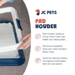JC Pets Premium Pad Houder Met Rooster - Inclusief 20 Puppy Training Pads - Hondentoilet - Zindelijkheidstraining Hond -Huisdierbenodigdheden 1200x1200 305