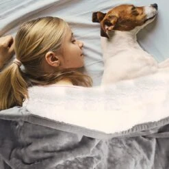 Hondendeken, Fleece, Waterdicht, Wasbaar, Hondenmat, Huisdier, Warme Zachte Deken Voor Hondendeken, Kattendeken, Deken Voor Katten En Honden, Waterdichte Deken Voor Bank, Bed, 150 X 127 Cm -Huisdierbenodigdheden 1200x1200 438
