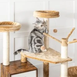 Signature Home Lola Krabpaal Met Kattenbak - Kattenbak Hangmat Mand Katten Huis - Kattenhuis Met Deur En Slot - Krabpalen Katten Huis - Kattenbakmeubel Verborgen - Alles-in-één Kattenspeelgoed Met Kattenhuis - Bruin - 70cm X 132cm X 48cm 26 Signature Home Lola Krabpaal Met Kattenbak - Kattenbak Hangmat Mand Katten Huis - Kattenhuis Met Deur En Slot - Krabpalen Katten Huis - Kattenbakmeubel Verborgen - Alles-in-één Kattenspeelgoed Met Kattenhuis - Bruin - 70cm X 132cm X 48cm -Huisdierbenodigdheden 1200x1200 487