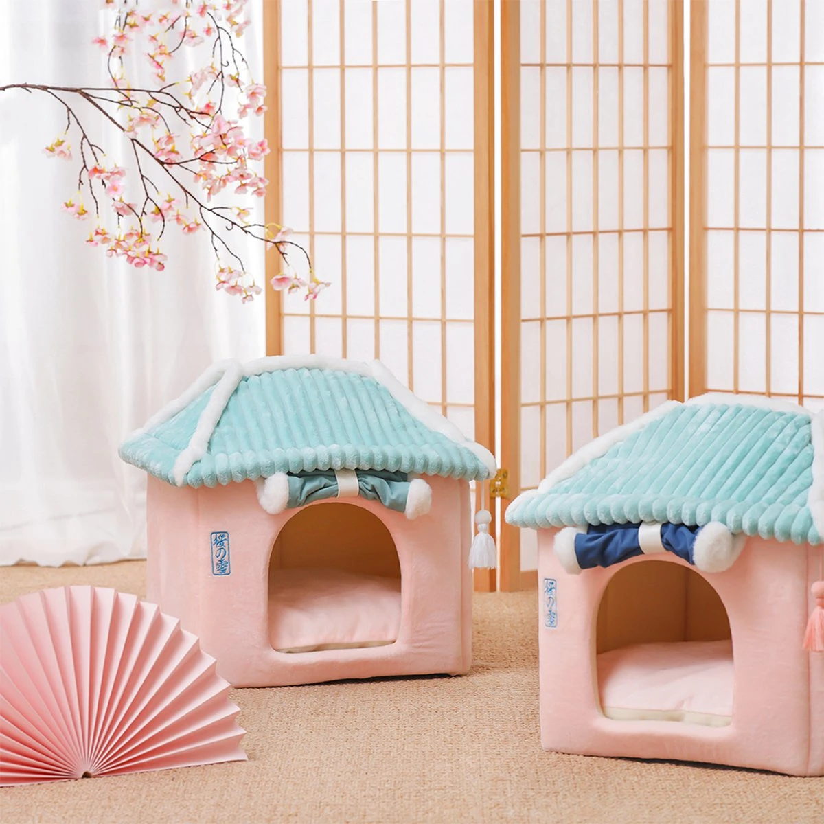 Merkloos Petsential Sakura Japanse Mand - Voor Katten (kattenmand) En Kleine Huisdieren (huisdierenmand) 4 Merkloos Petsential Sakura Japanse Mand - Voor Katten (kattenmand) En Kleine Huisdieren (huisdierenmand) - Afbeelding 2