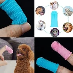 Doodadeals® 4 Stuks Siliconen Honden Tandenborstel - Tanden Borstel Hond - Silicone Dog Tootbrush - Multikleur -Huisdierbenodigdheden 1200x1200 5