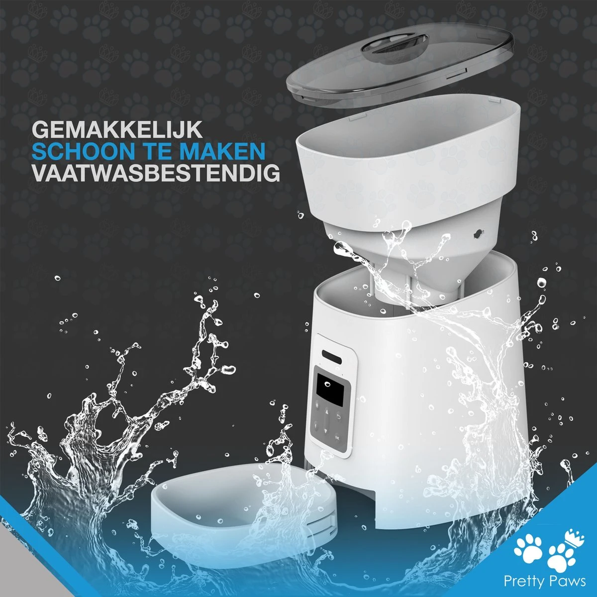 Pretty Paws PP002 Professionele Automatische Voerbak Kat- Stemrecorder - Voerautomaat - Katten Voerbak - Minimalistisch 5 Pretty Paws PP002 Professionele Automatische Voerbak Kat- Stemrecorder - Voerautomaat - Katten Voerbak - Minimalistisch - Afbeelding 3