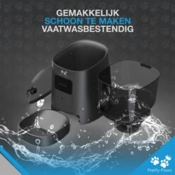 Pretty Paws PP005 Wifi Voerautomaat Zwart - Automatische Voerbak - Slimme Voerautomaat Met App - Instelbaar Voedingsschema - WIFI -Huisdierbenodigdheden 1200x1200 510