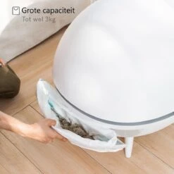 Merkloos Premium Kattenbak - Automatische - Zelfreinigende - Elektrische Kattenbak - Design Kattenbak -Huisdierbenodigdheden 1200x1200 519