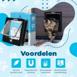 Skipoo Kattenluik Met Tunnel - Weerbestendig - Grote Kat - 4 Vergrendelingsstanden - Zwart 11 Skipoo Kattenluik Met Tunnel - Weerbestendig - Grote Kat - 4 Vergrendelingsstanden - Zwart -Huisdierbenodigdheden 1200x1200 564