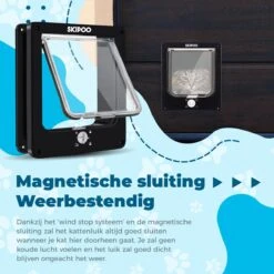 Skipoo Kattenluik Met Tunnel - Weerbestendig - Grote Kat - 4 Vergrendelingsstanden - Zwart 13 Skipoo Kattenluik Met Tunnel - Weerbestendig - Grote Kat - 4 Vergrendelingsstanden - Zwart -Huisdierbenodigdheden 1200x1200 566
