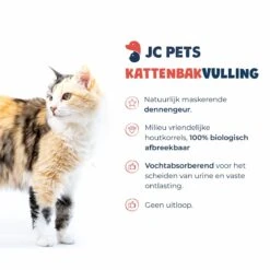 JC Pets Kattenbakvulling - 2 Zakken Houtkorrels X 16 L (32 L - 20 KG) -Huisdierbenodigdheden 1200x1200 570