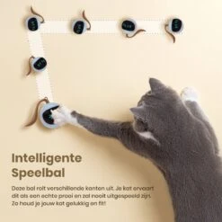 Otiume Interactieve Speelbal - Slimme Interactieve Jaag Speeltje Voor Katten - Kattenspeeltjes - Intelligente Jaagbal - AI -USB Oplaadbaar - LED - Blauw -Huisdierbenodigdheden 1200x1200 581
